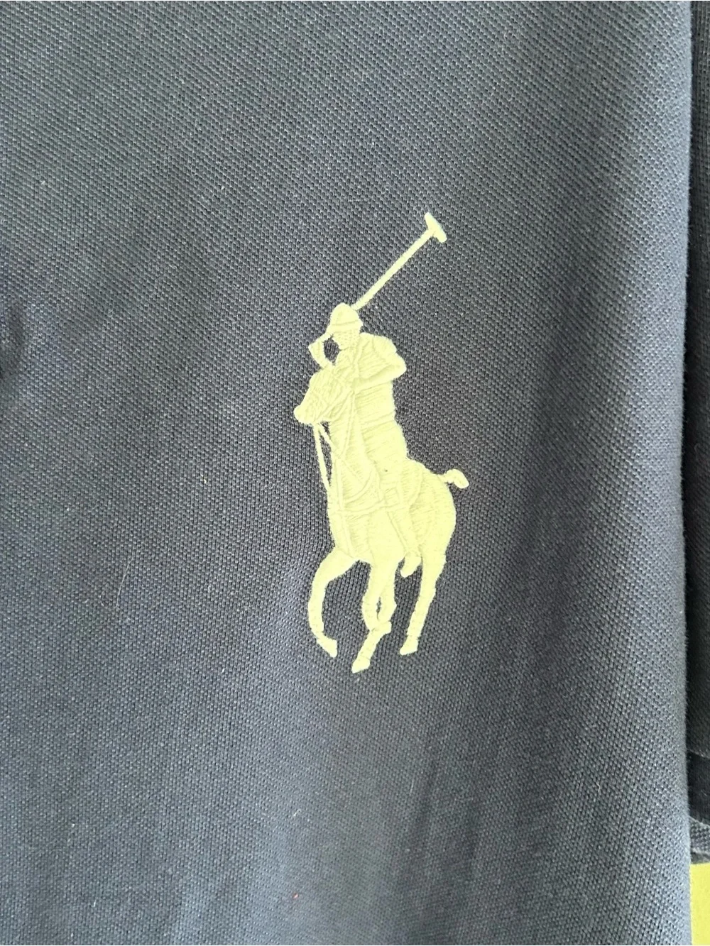POLO RALPH LAUREN Men’s Big Pony Polo Shirt Navy Short Sleeve Collar Size XL